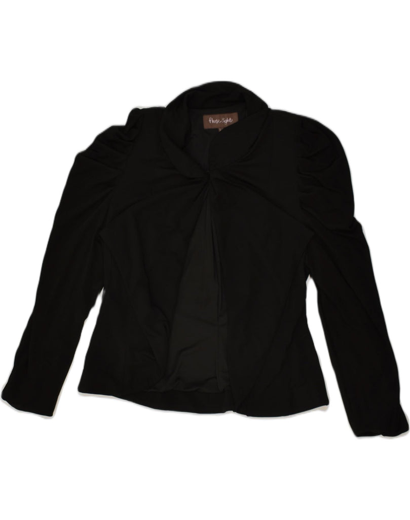 PHASE EIGHT Womens Blazer Jacket UK 14 Medium Black Viscose | Vintage Phase Eight | Thrift | Second-Hand Phase Eight | Used Clothing | Messina Hembry 