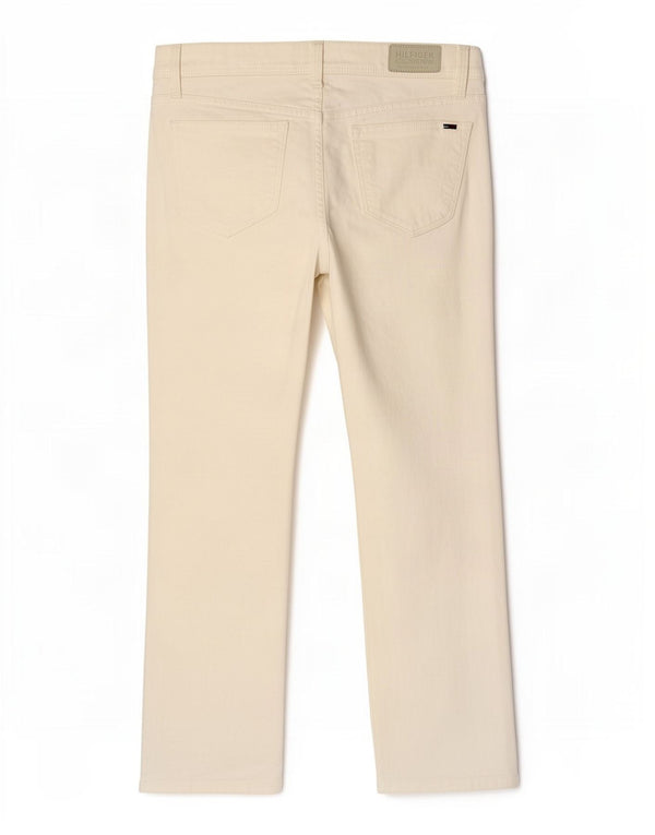 Tommy Hilfiger Womens Straight Jeans W26 L30 White Cotton