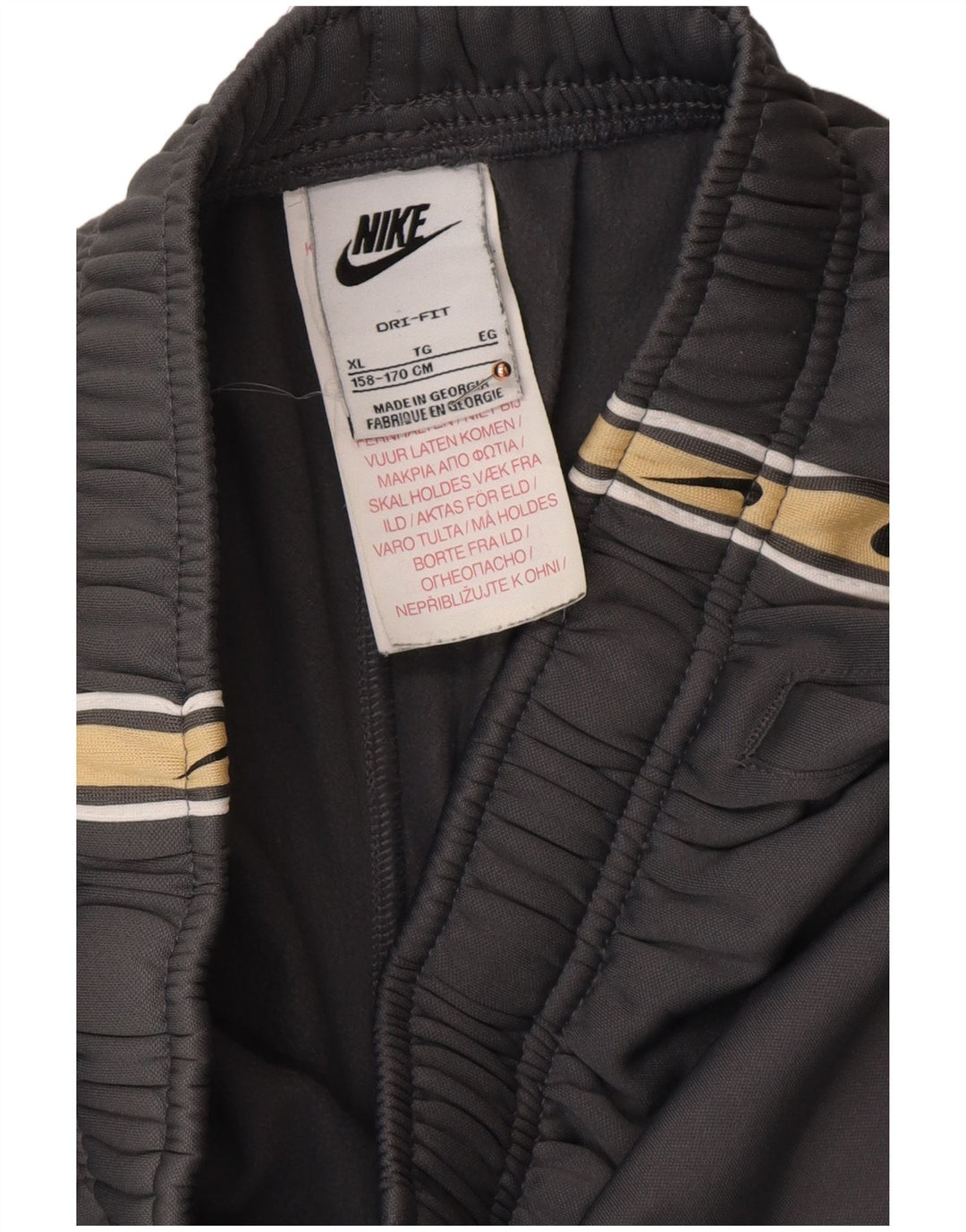 NIKE Boys Dri Fit Graphic Tracksuit Trousers Joggers 13-14 Years XL  Grey