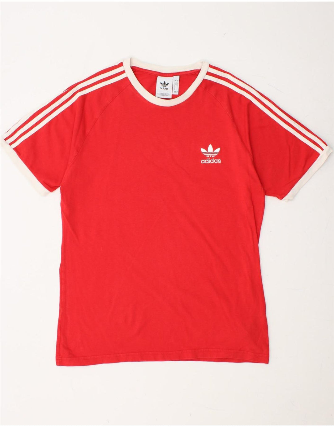 ADIDAS Mens T-Shirt Top Large Red Cotton