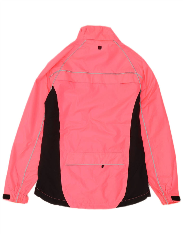 Mountain Warehouse Womens Rain Jacket UK 6 XS Pink Colourblock Polyester