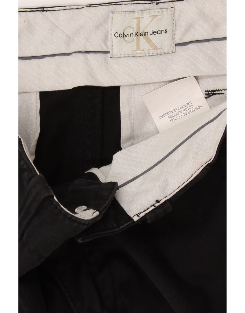 CALVIN KLEIN Mens Straight Casual Trousers W31 L34 Navy Blue Cotton Vintage Calvin Klein and Second-Hand Calvin Klein from Messina Hembry 