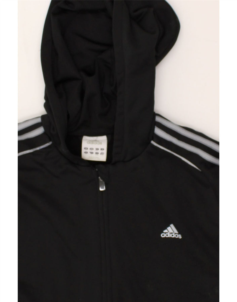 ADIDAS Mens Climacool Zip Hoodie Sweater Large Black Colourblock Polyester | Vintage Adidas | Thrift | Second-Hand Adidas | Used Clothing | Messina Hembry 