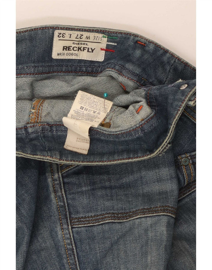 Diesel Womens Reckfly Bootcut Jeans W27 L32 Blue Cotton