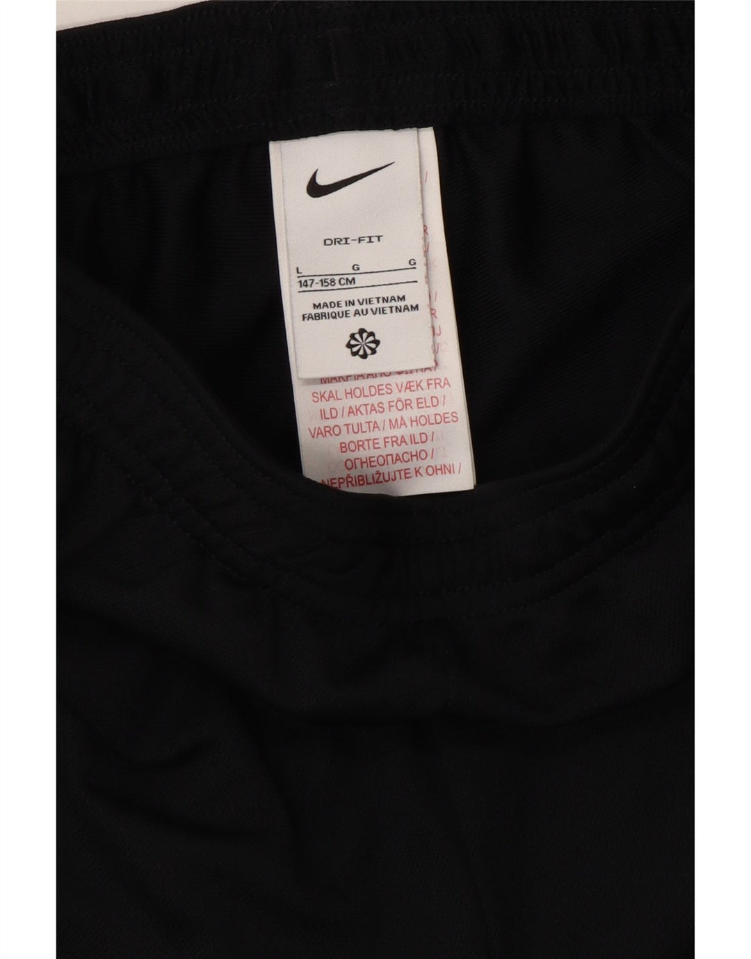 NIKE Boys Dri Fit Tracksuit Trousers 12-13 Years Large  Black Polyester