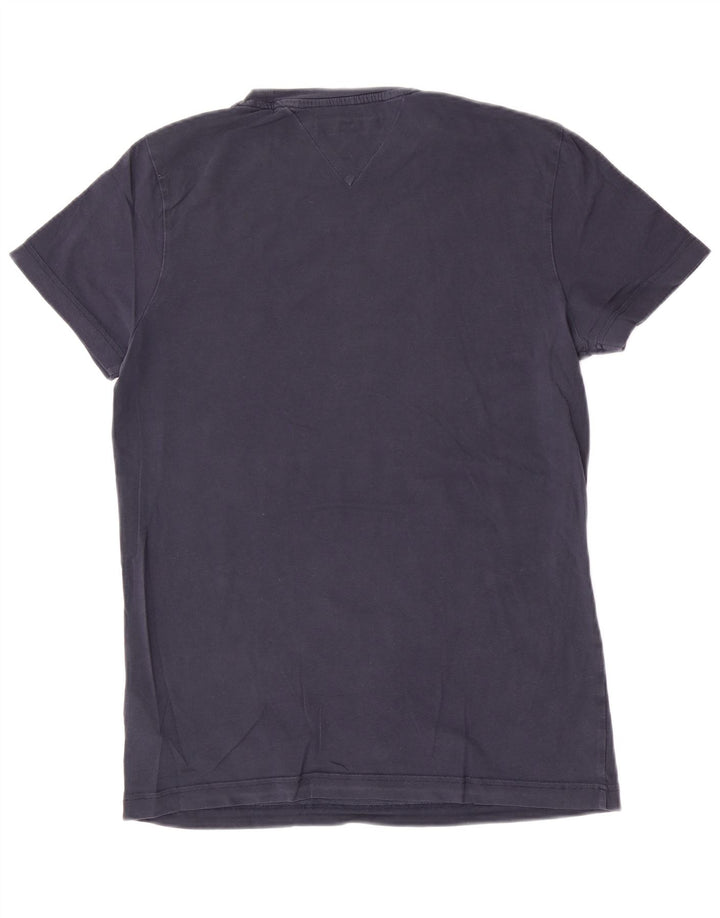 Tommy Hilfiger Mens T-Shirt Top Small Navy Blue Cotton