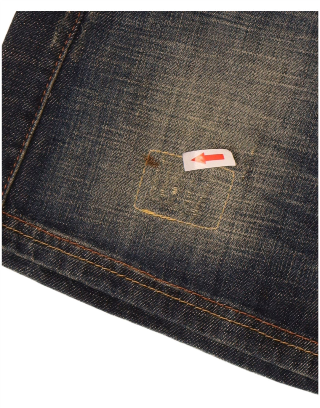 Benetton Womens Mini Denim Skirt IT 44 Medium W32 Navy Blue