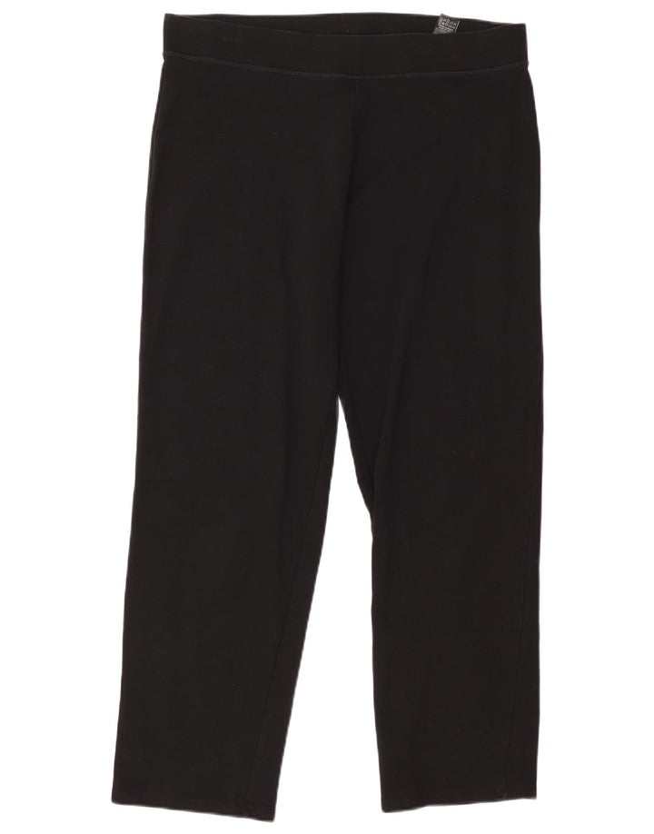 Marks & Spencer Womens Leggings UK 16 Large Black Cotton