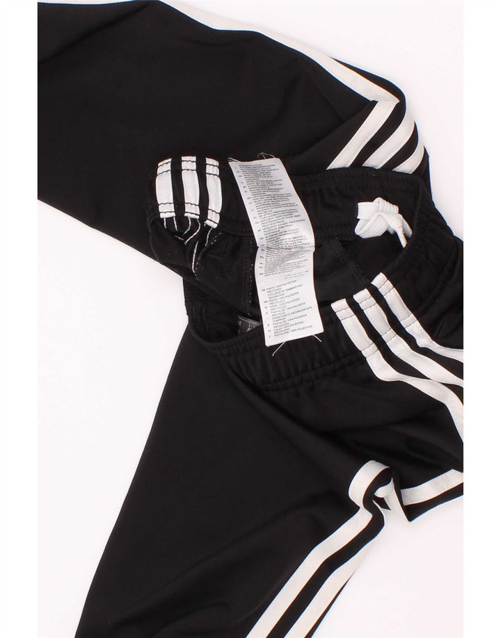 Adidas Boys Tracksuit Trousers Joggers 3-4 Years Black Polyester