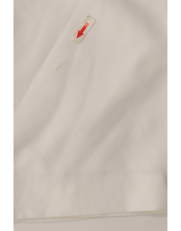 Zara Womens Mini Off Shoulder Dress UK 8 Small White Polyester