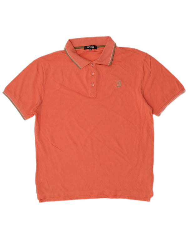 Trussardi Boys Polo Shirt 13-14 Years 2XL Orange Cotton