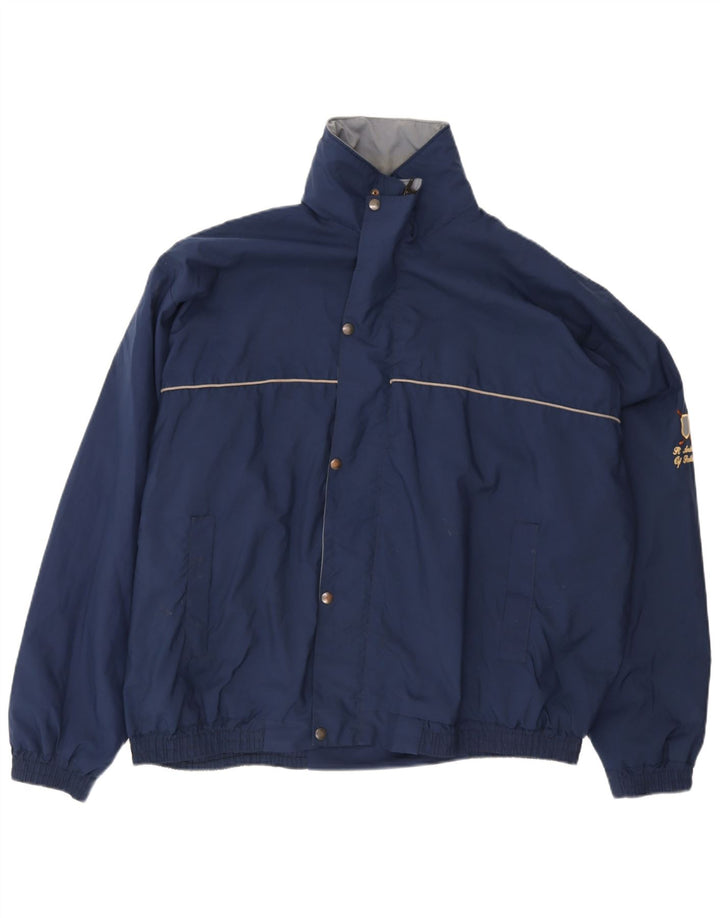 St. Andrews Mens Windbreaker Jacket UK 44 2XL Navy Blue Polyester