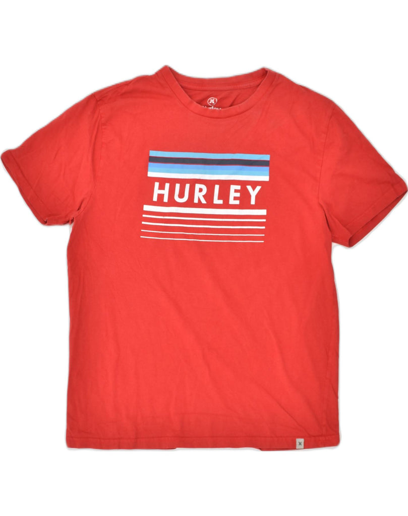 HURLEY Mens Graphic T-Shirt Top Medium Red Cotton | Vintage Hurley | Thrift | Second-Hand Hurley | Used Clothing | Messina Hembry 