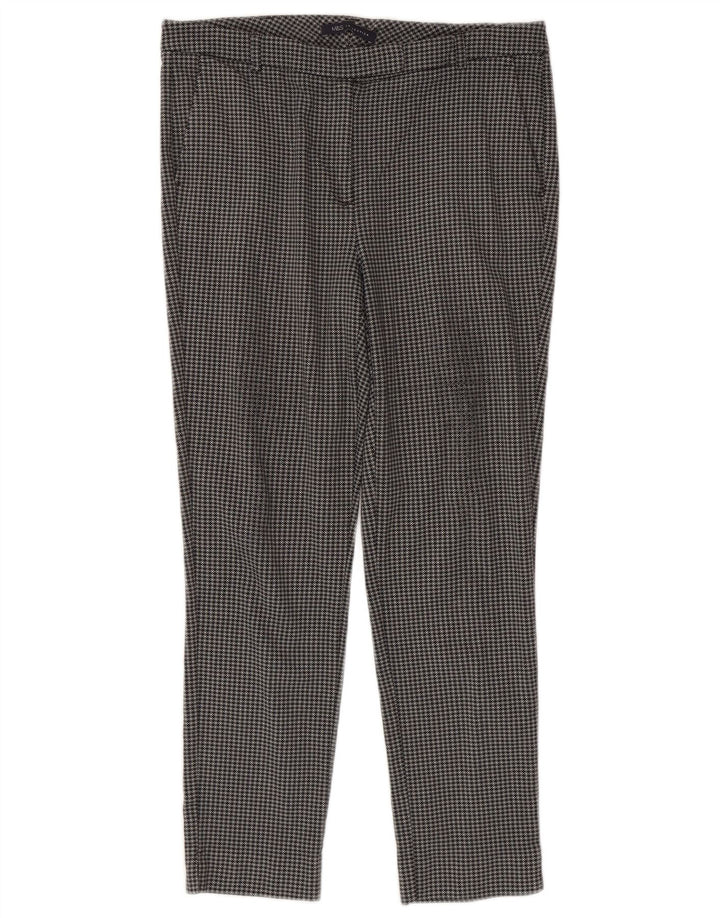 Marks & Spencer Womens Cropped Trousers UK 12 Medium W32 L25 Grey