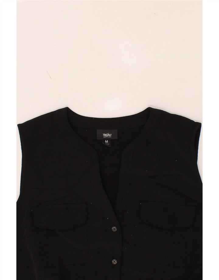 MOSSIMO Womens Sleeveless A-Line Dress UK 12 Medium Black Polyester Vintage Mossimo and Second-Hand Mossimo from Messina Hembry 