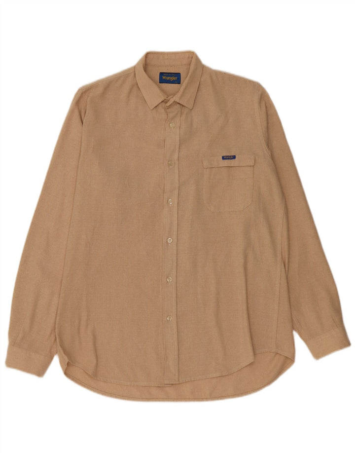 Wrangler Mens Shirt Medium Beige