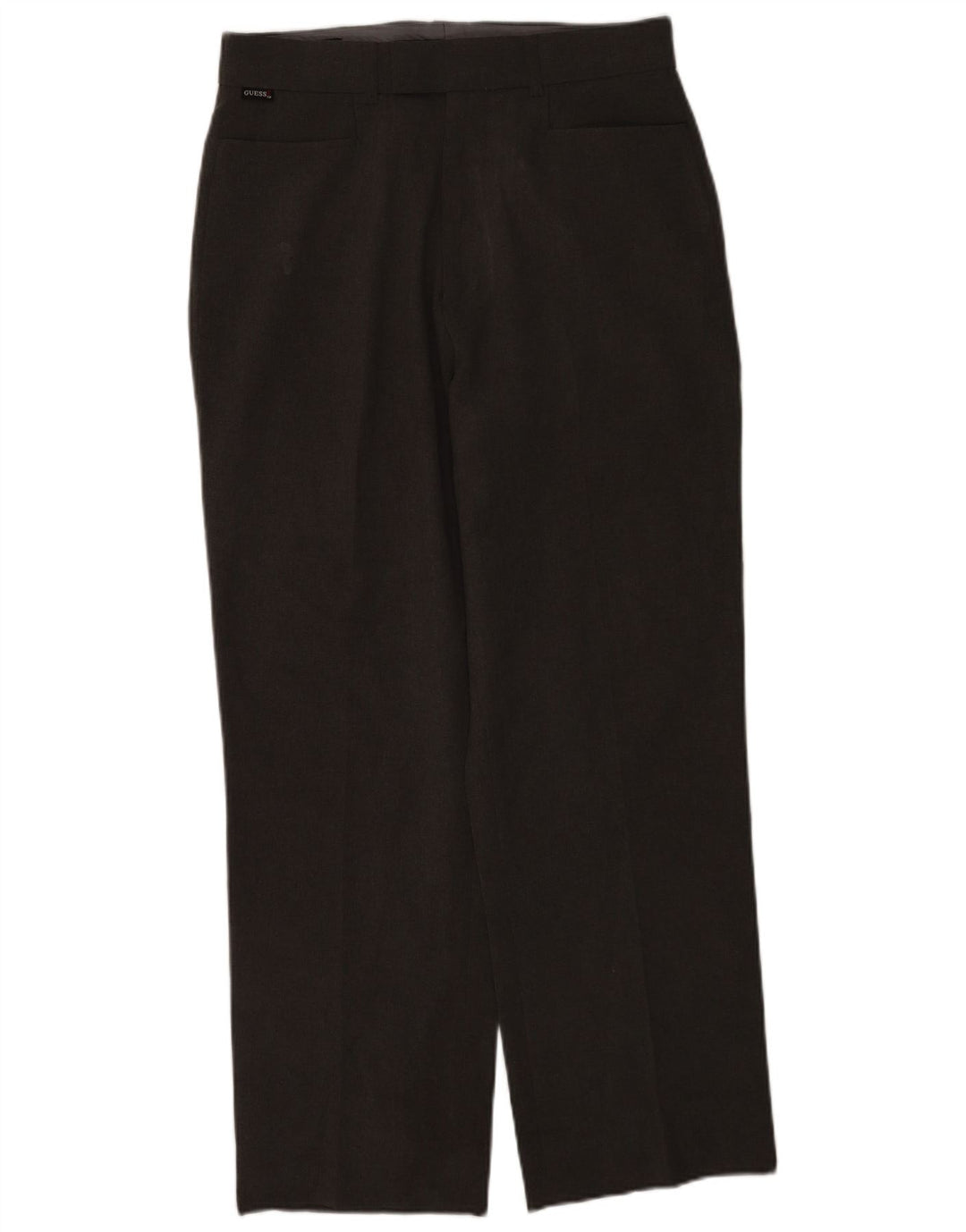 Guess Mens Straight Suit Trousers W32 L30 Grey Polyester