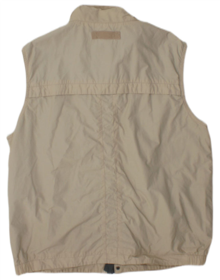Marks & Spencer Mens Utility Jacket UK 40 Large Beige Cotton