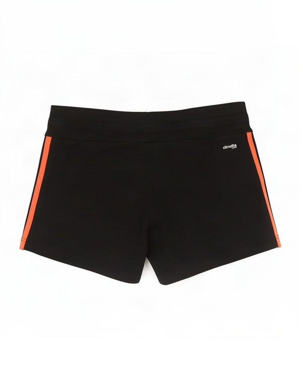 Adidas Womens Climalite Sport Shorts UK 8/10 Small Black Cotton