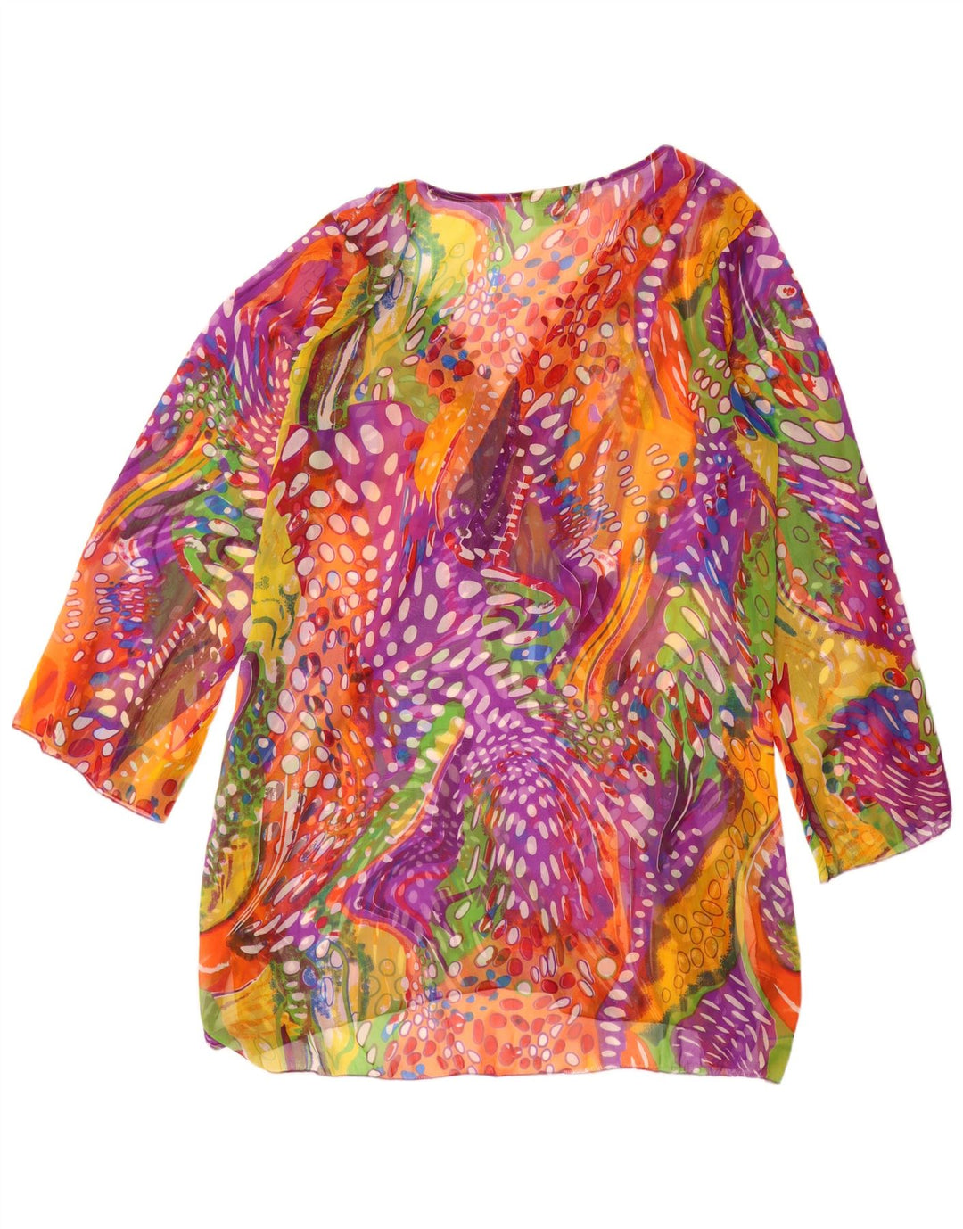 Indian Emporium Womens Tunic Dress One Size Multicoloured Spotted