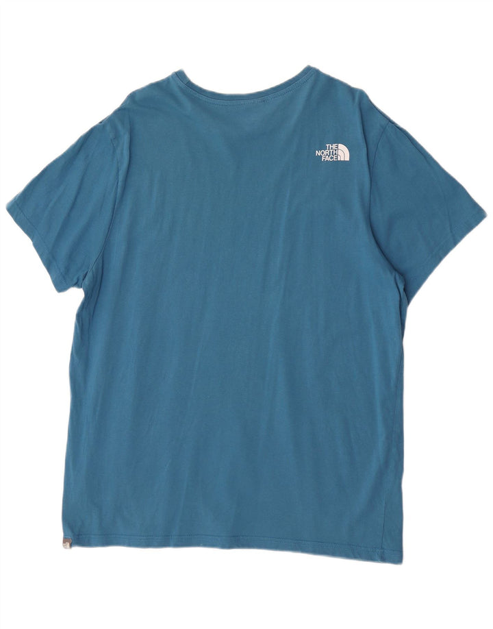 The North Face Mens T-Shirt Top XL Blue Cotton