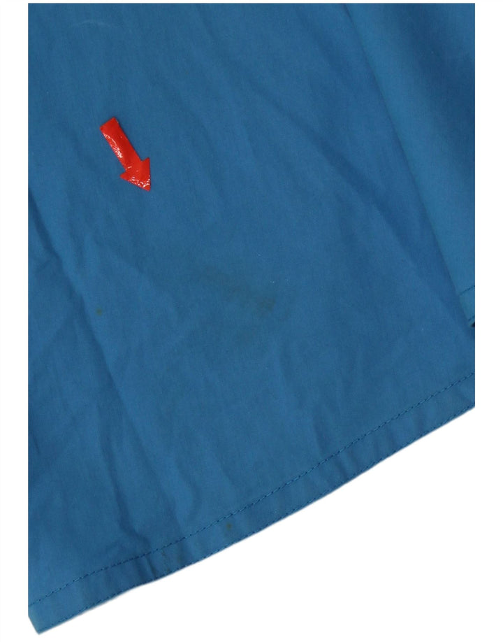 Vintage Womens A-Line Skirt Small W27 Blue Cotton