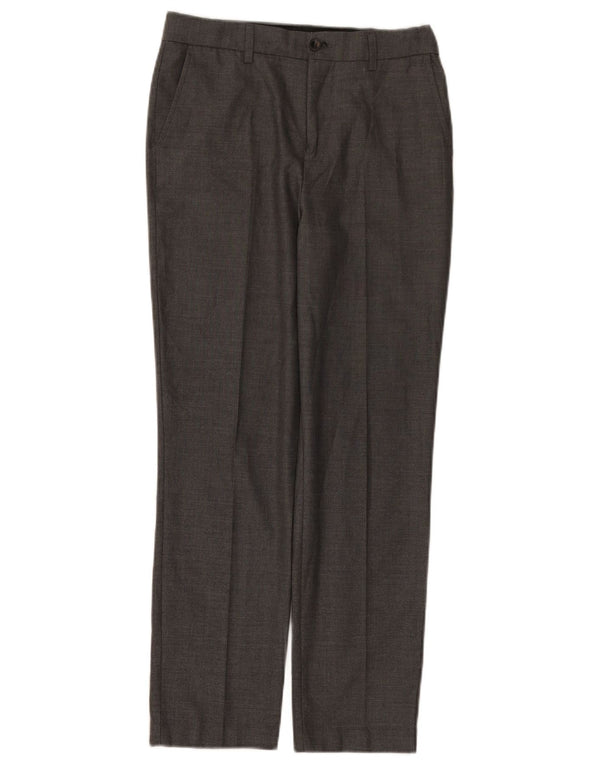 Marks & Spencer Boys Straight Suit Trousers 11-12 Years W28 L26 Grey