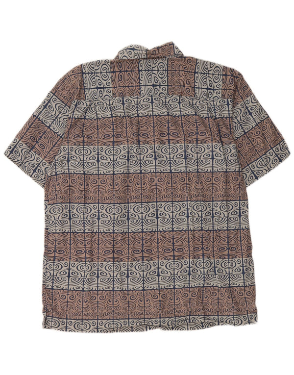 Quiksilver Mens Short Sleeve Shirt Large Multicoloured Paisley