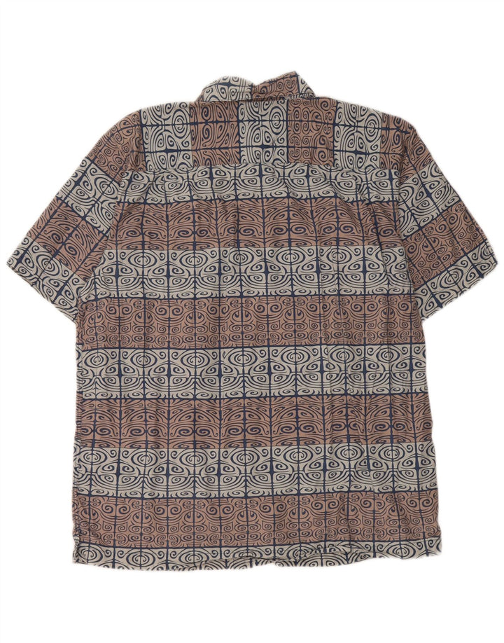 Quiksilver Mens Short Sleeve Shirt Large Multicoloured Paisley