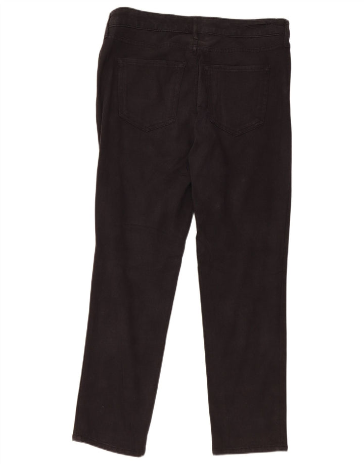 EDDIE BAUER Womens Casual Trousers US 6 Medium W32 L28 Black