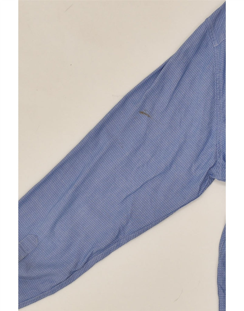 TOMMY HILFIGER Mens Fitted Shirt Size 43 17 XL Blue Pinstripe Cotton | Vintage Tommy Hilfiger | Thrift | Second-Hand Tommy Hilfiger | Used Clothing | Messina Hembry 