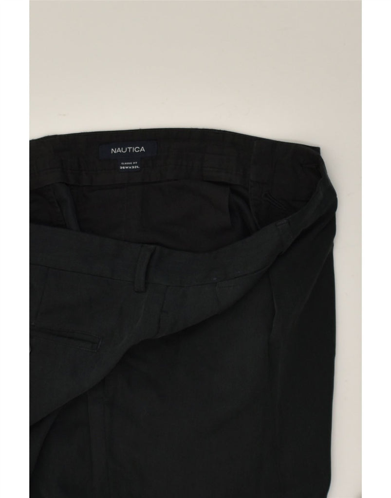 NAUTICA Mens Straight Classic Fit Chino Trousers W36 L32 Navy Blue | Vintage Nautica | Thrift | Second-Hand Nautica | Used Clothing | Messina Hembry 