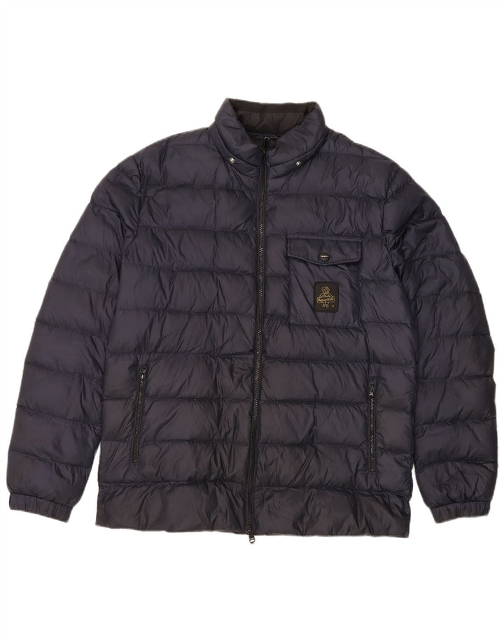 Refrigiwear Mens Padded Jacket IT 54 XL Navy Blue Polyamide