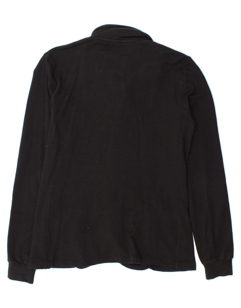 WOOLRICH Womens Blazer Jacket UK 12 Medium Black Modal Vintage Woolrich and Second-Hand Woolrich from Messina Hembry 