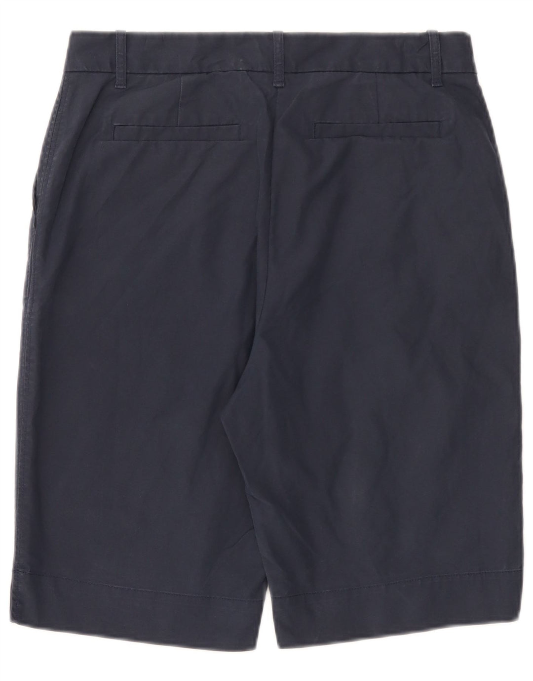 Marks & Spencer Womens Chino Shorts UK 12 Medium W32 Navy Blue Cotton