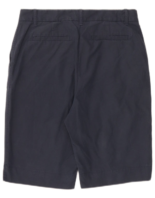Marks & Spencer Womens Chino Shorts UK 12 Medium W32 Navy Blue Cotton