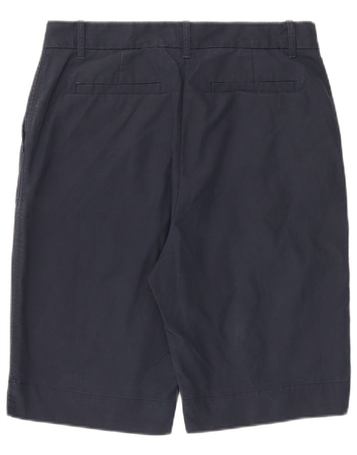 Marks & Spencer Womens Chino Shorts UK 12 Medium W32 Navy Blue Cotton