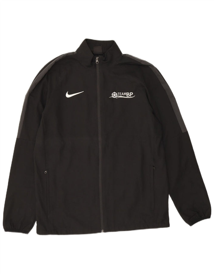Nike Mens Dri Fit Graphic Tracksuit Top Jacket Large Black Colourblock