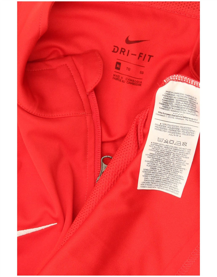 Nike Mens Dri Fit Graphic Tracksuit Top Jacket XL Red Polyester