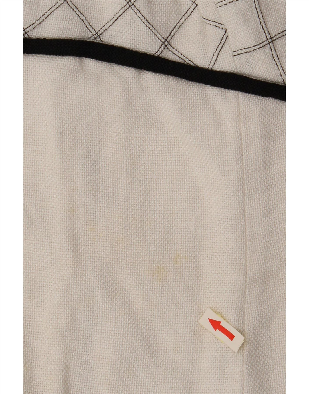 VINTAGE Womens Sleeveless A-Line Dress UK 8 Small White Check