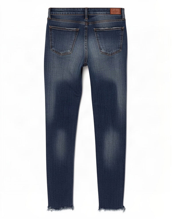 Zara Womens Distressed Skinny Jeans EU 34 2XS W24 L26 Blue