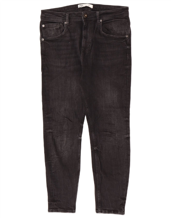 Zara Womens Crop Skinny Jeans EU 40 Medium W31 L25 Grey