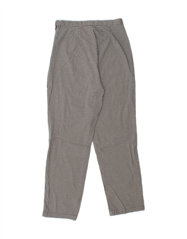 EDDIE BAUER Womens Casual Trousers US 8 Medium W28 L27 Black Gingham Vintage Eddie Bauer and Second-Hand Eddie Bauer from Messina Hembry 