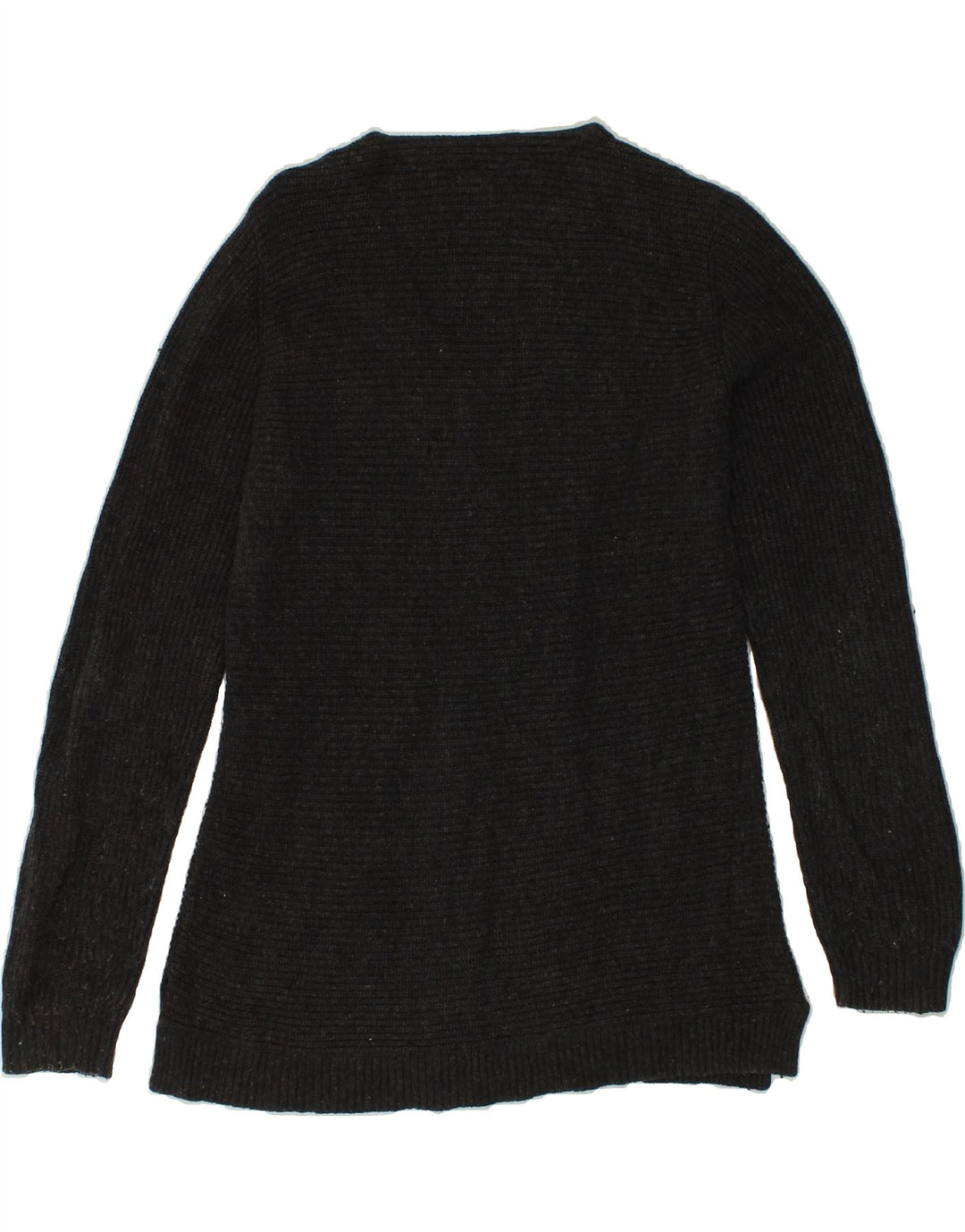FAT FACE Womens V-Neck Jumper Sweater UK 10 Small  Grey Cotton Vintage Fat Face and Second-Hand Fat Face from Messina Hembry 