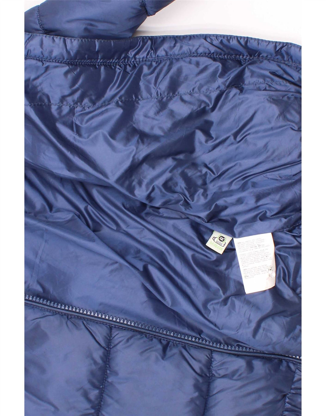 Vintage Boys Hooded Padded Jacket 5-6 Years Navy Blue Polyester