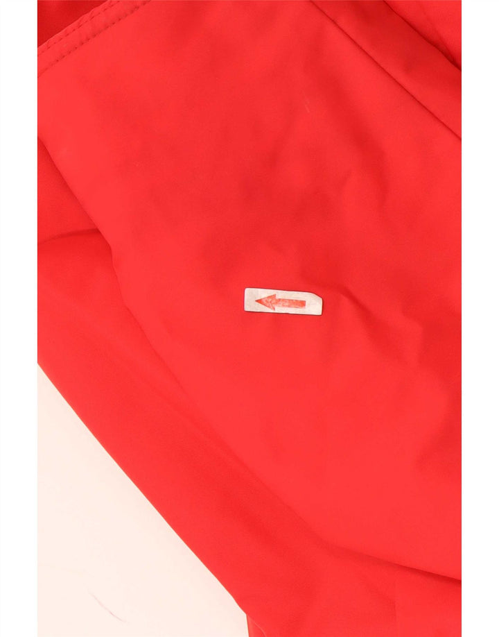 K-Way Mens Hooded Ski Jacket EU 50 Large Red Colourblock