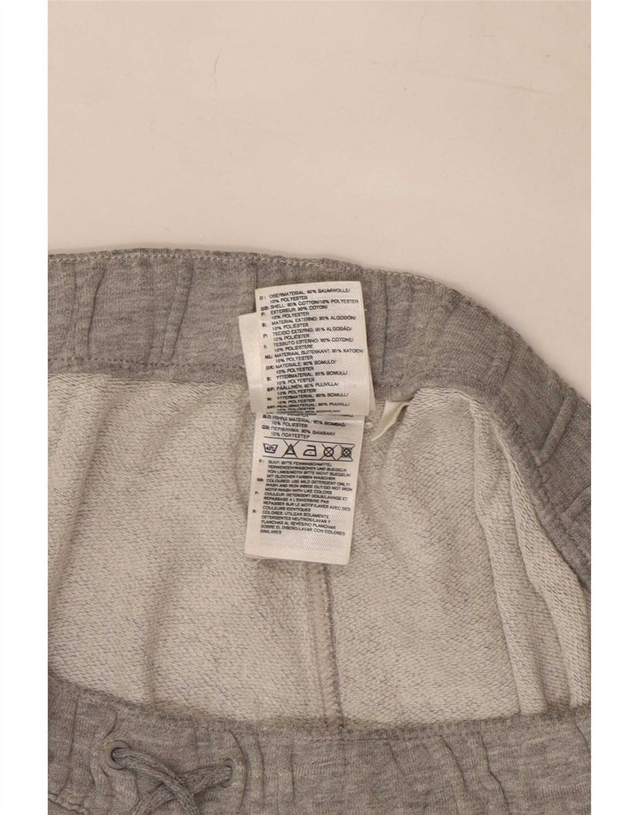 Adidas Mens Regular Tracksuit Trousers Medium Grey Flecked Cotton