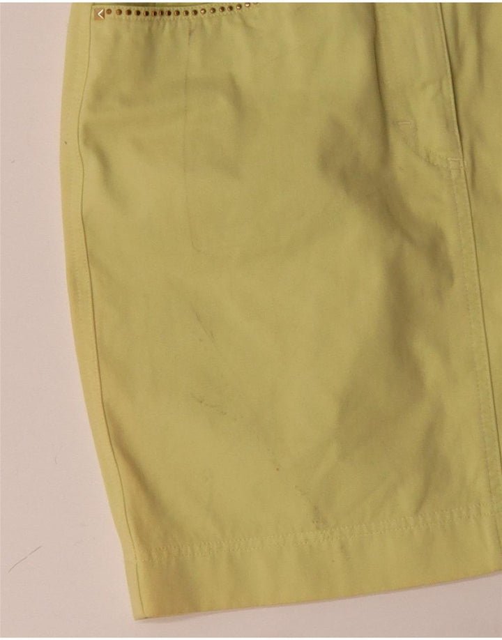 Laurel Womens Mini Skirt EU 38 Medium W28 Yellow Cotton