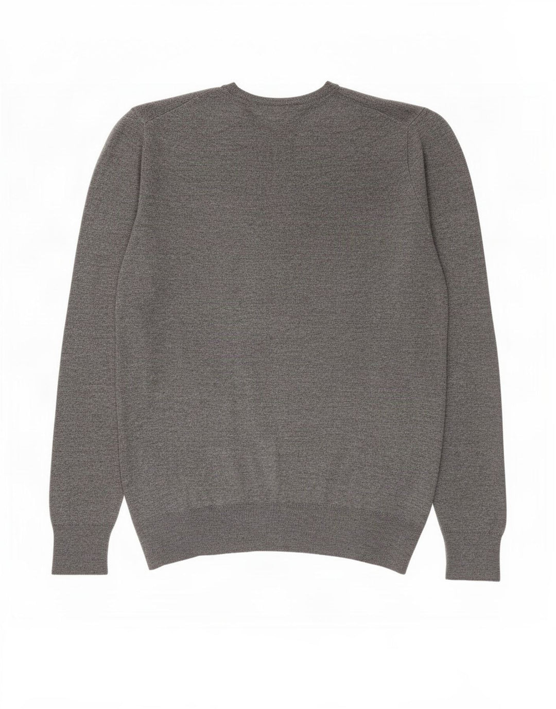 Zara Mens V-Neck Jumper Sweater XL Grey
