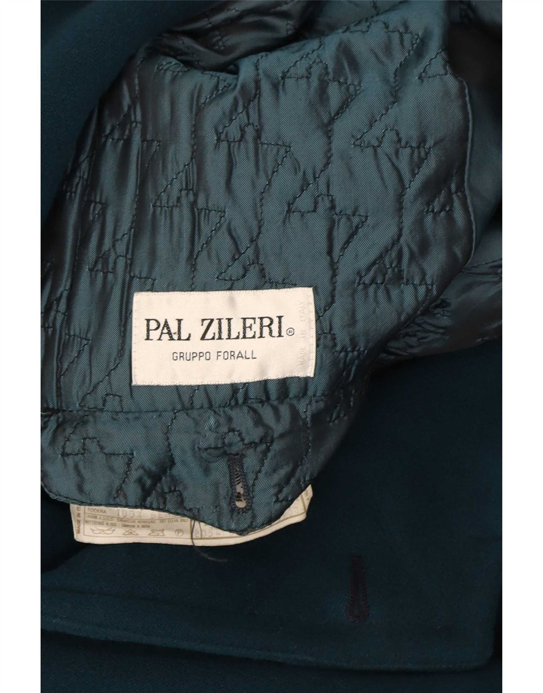 Pal Zileri Mens Hooded Duffle Coat IT 52 XL Blue Wool